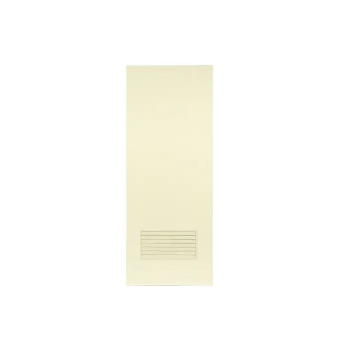 ประตู PVC เกล็ดล่าง ไม่เจาะ (+วงกบ) 70 x 200 ซม. สีครีม DOLFIN
