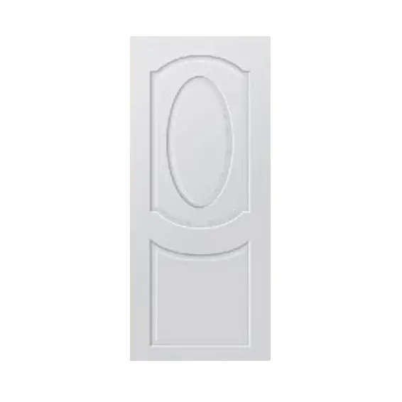 ประตู UPVC เจาะ 100 x 200 ซม. GZ202 สีขาว LYNN