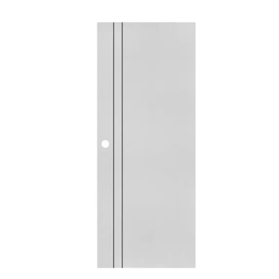 ประตูภายใน UPVC Extrusion ปิดผิว PVC Film เจาะ 80 x 200 ซม. 3.5 ซม. PE4 ECO-DOOR