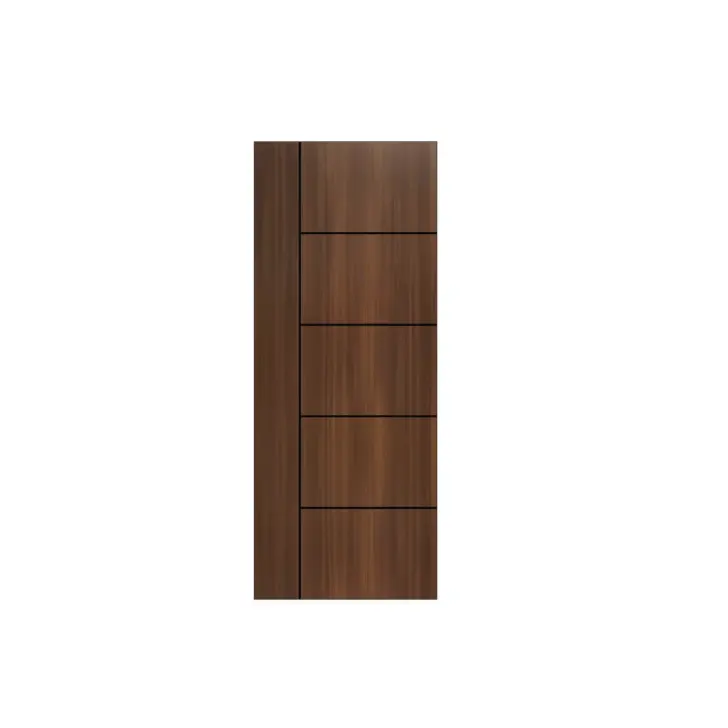 ประตู IDOOR S6 ลาย 06 90 x 200 ซม. IP6649 Walnut LEOWOOD