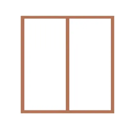 วงกบหน้าต่าง 2 ช่อง ประกอบ 60 x 100 ซม. WF11-2 WP