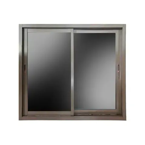 หน้าต่างบานเลื่อน ไม่มีมุ้ง 150 x 110 ซม. สีชา โฮฬาร