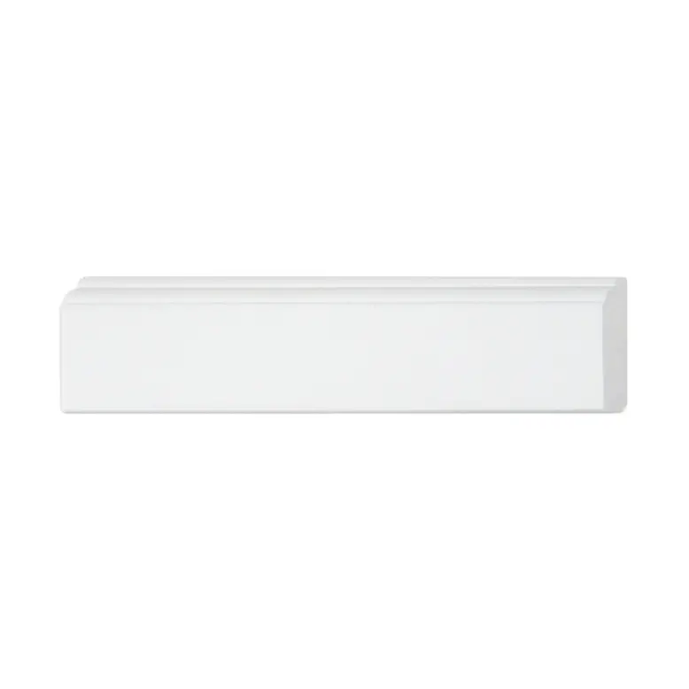 ไม้มอบ (บัวกลาง) 1.8 x 3 ม.(71/กล่อง) BG008-06 สีขาว YES-MOULDING