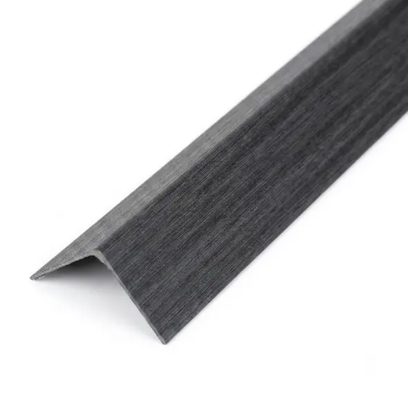 ไม้ระแนง ตัวจบครอบฉาก 25 x 25 x 2900 มม.(40/แพ็ค) PVC252510 Graphite Wood GIRAFFE