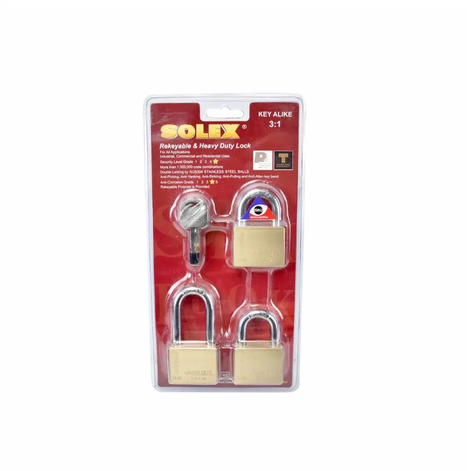 กุญแจ 40 มม. KEY ALIKE 3:1 PLUS R SOLEX
