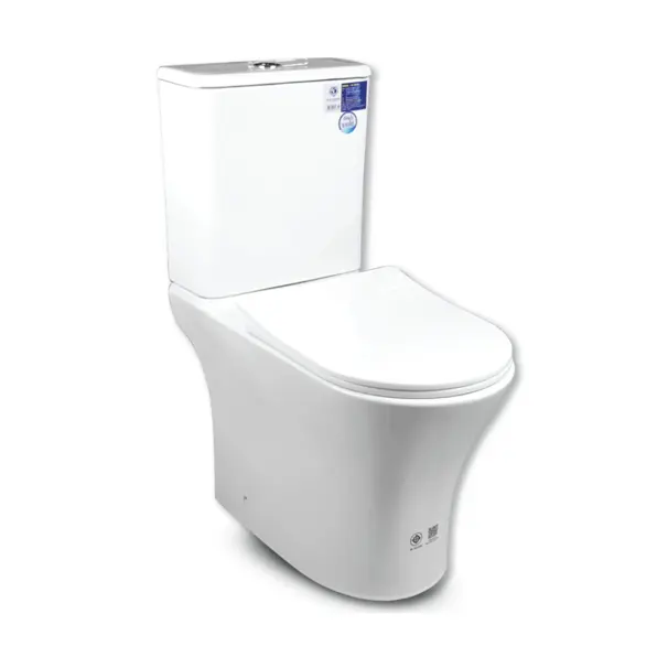 สุขภัณฑ์สองชิ้นกดบน FH2574T +FH8332 BLUEDAIMOND