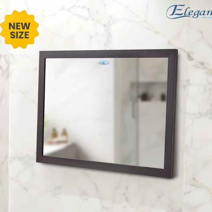 กระจกโมดิร์นเฟรม 45 x 60 ซม. EG9535 ลาย Dark Wood Elegance