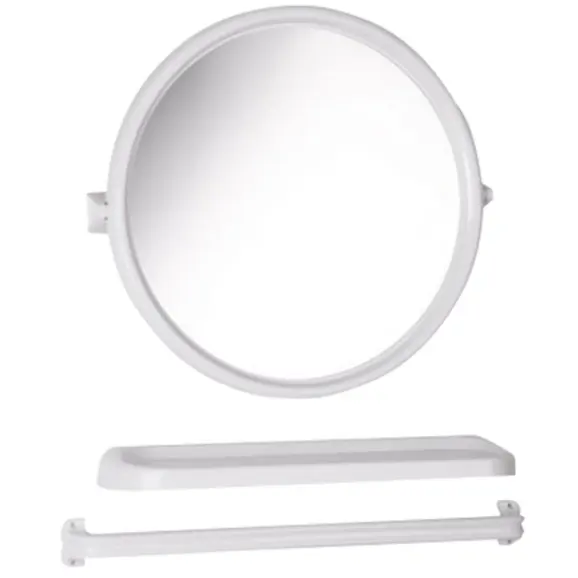 กระจกกลม 3 ชิ้น SM303W สีขาว SIMILAN
