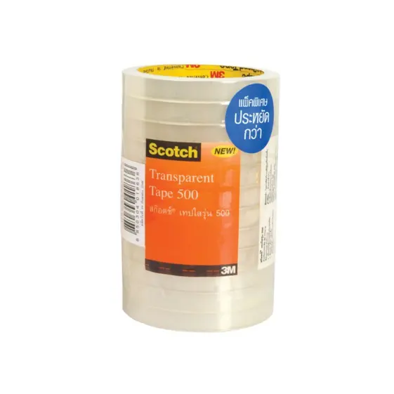เทปใสแบบแถว แกน3 1/2x36Y 500 Scotch