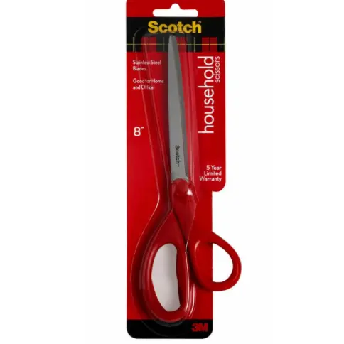 กรรไกร 8นิ้ว ด้ามแดง Scotch