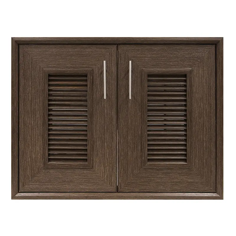 บานซิงค์คู่ LOUVER CA8060 สีแบล็คโคโคนัท YES MOULDING