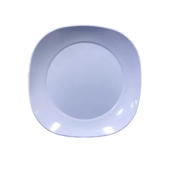 จานเหลี่ยม มุมมน 10 นิ้ว P6022 สีฟ้า Melamine