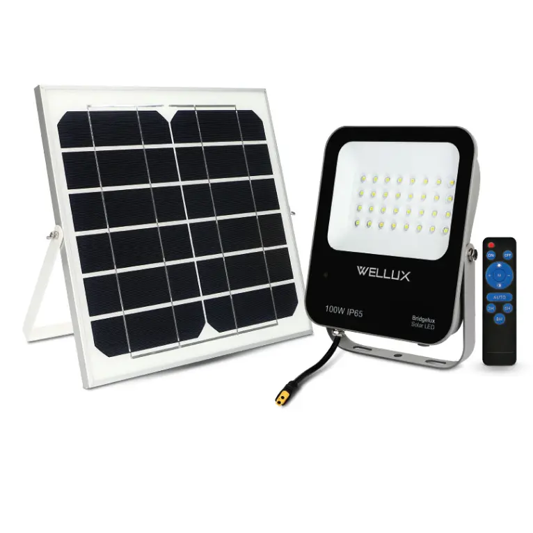 โคมฟลัดไลท์ โซลาร์เซลล์ LED 100W BPCL-100DL WELLUX