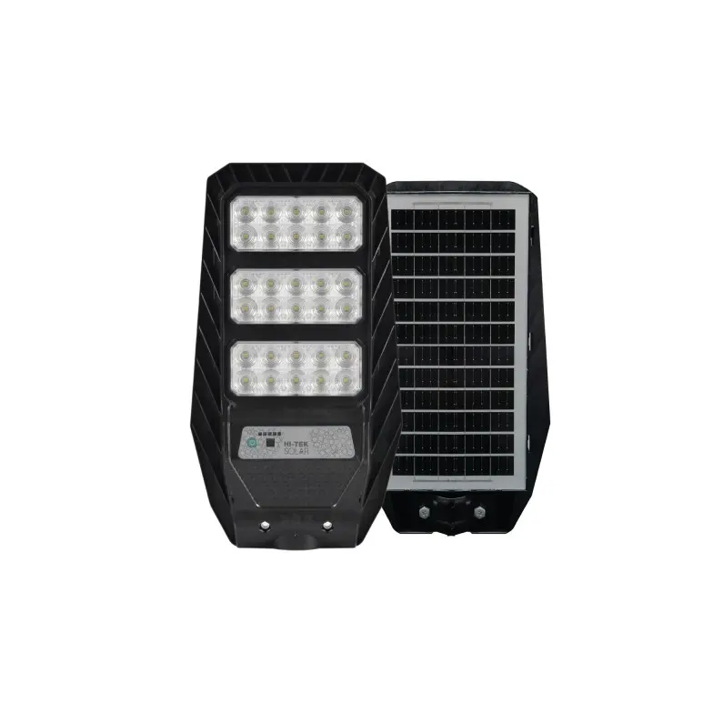 โคมถนน โซลาร์เซลล์ LED 100W รุ่น เวก้า แสงขาว HI-TEK