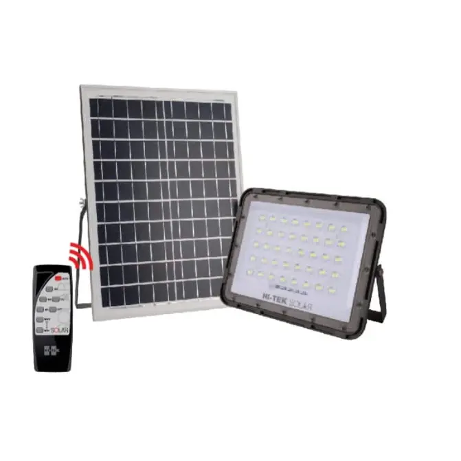 โคมฟลัดไลท์ โซลาร์เซลล์ LED 200W รุ่น สเตลล่า แสงขาว HI-TEK