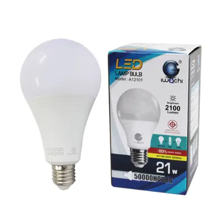 หลอด LED BLUB E27 21W รุ่น A12101 วอร์มไวท์ IWACHI