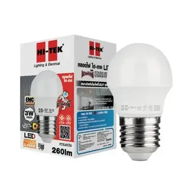 หลอดไฟ LED E27 3W รุ่น มวยไทย Series แสงขาว HI-TEK