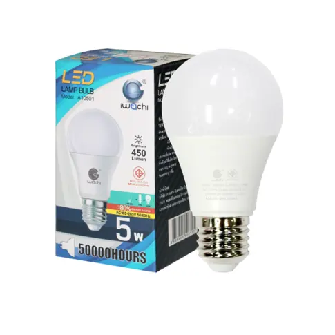 หลอด LED BLUB E27 5W รุ่น A10501 เดย์ไลท์ IWACHI