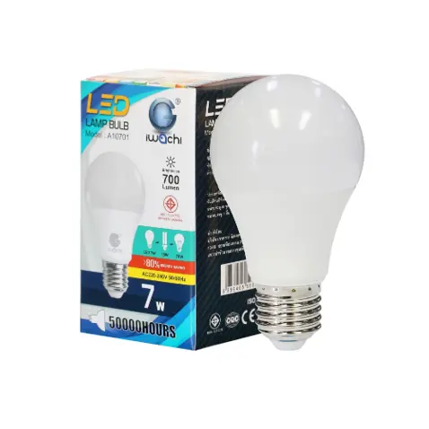 หลอด LED BLUB E27 7W รุ่น A10701 เดย์ไลท์ IWACHI