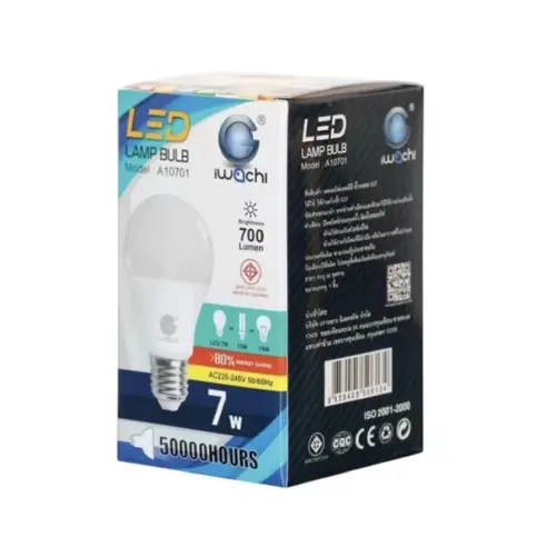 หลอด LED BLUB E27 9W รุ่น A10901 วอร์มไวท์ IWACHI