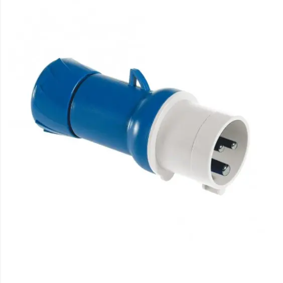 ปลั๊กเพาเวอร์ ตัวผู้ กลางทาง 220V 2P+E 32A DT-023