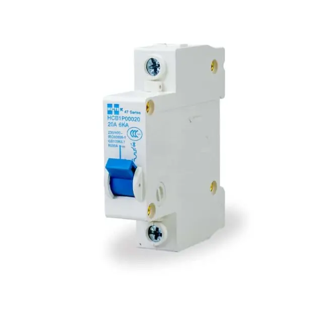 คอนซูเมอร์เซอร์กิตเบรคเกอร์ เบรกเกอร์ลูก 1 สาย 6kA 20A HI-TEK