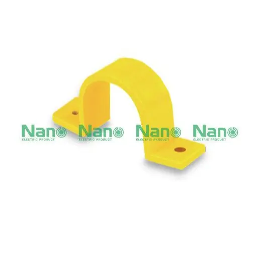กิ๊บจับท่อ PVC 1/2 นิ้ว สีเหลือง NANO