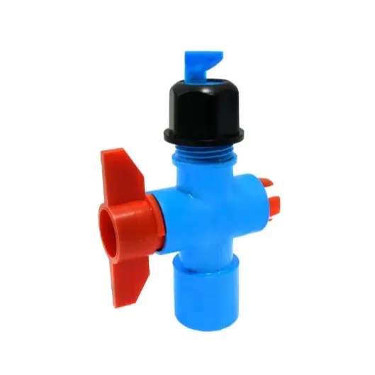 หัวฉีดด้านเดียว หมุนได้ 2.5 มม. Px5 360-111A สีฟ้า KANOK