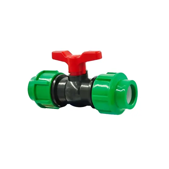 วาล์วเกษตร สวมล็อก ท่อ PE 20 x 20 มม. 356-10RH KANOK