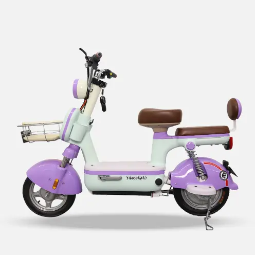 SAGASONIC จักรยานไฟฟ้าสองล้อ ML-818 สีม่วง/ขาว